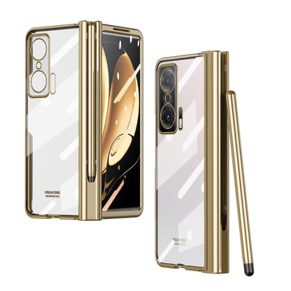 Full Body Electroplating Hinge Phone Case with Stylus, For Huawei Mate X2 with Film, For Honor Magic V with Film, For Samsung Galaxy Z Fold2 5G with Film, For Xiaomi Mi Mix Fold with Film, For Samsung Galaxy Z Fold2 5G