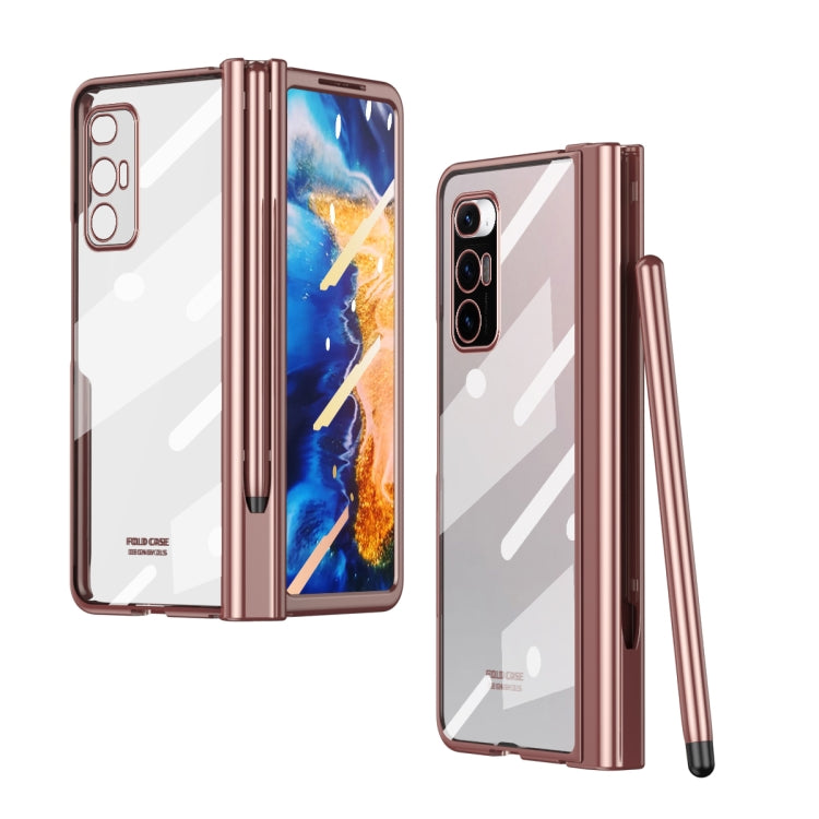Full Body Electroplating Hinge Phone Case with Stylus, For Huawei Mate X2 with Film, For Honor Magic V with Film, For Samsung Galaxy Z Fold2 5G with Film, For Xiaomi Mi Mix Fold with Film, For Samsung Galaxy Z Fold2 5G