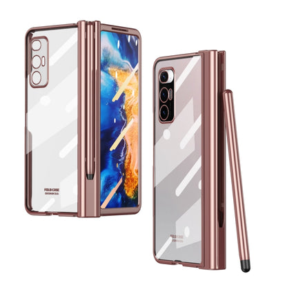 Full Body Electroplating Hinge Phone Case with Stylus, For Huawei Mate X2 with Film, For Honor Magic V with Film, For Samsung Galaxy Z Fold2 5G with Film, For Xiaomi Mi Mix Fold with Film, For Samsung Galaxy Z Fold2 5G