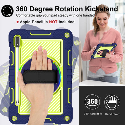 360 Degree Rotation Contrast Color Silicone+PC Tablet Case, For Samsung Galaxy Tab S7 / S8