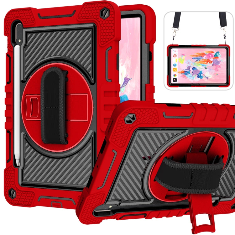 360 Degree Rotation Contrast Color Silicone+PC Tablet Case, For Samsung Galaxy Tab S7 / S8