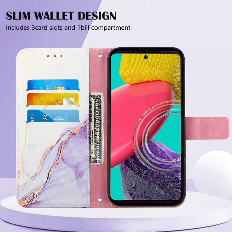 PT003 Marble Pattern Flip Leather Phone Case, For Samsung Galaxy M33 5G, For Samsung Galaxy M53 5G