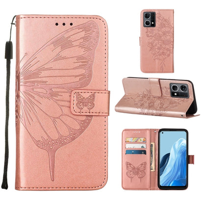 Embossed Butterfly Leather Phone Case, For OPPO Reno7 4G/F21 Pro, For Sony Xperia 1 IV, For Sony Xperia 10 IV, For Sony Xperia ACE III, For Xiaomi Redmi 10A, For Samsung Galaxy M33 5G
