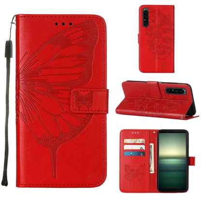 Embossed Butterfly Leather Phone Case, For OPPO Reno7 4G/F21 Pro, For Sony Xperia 1 IV, For Sony Xperia 10 IV, For Sony Xperia ACE III, For Xiaomi Redmi 10A, For Samsung Galaxy M33 5G