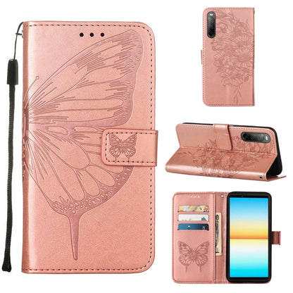 Embossed Butterfly Leather Phone Case, For OPPO Reno7 4G/F21 Pro, For Sony Xperia 1 IV, For Sony Xperia 10 IV, For Sony Xperia ACE III, For Xiaomi Redmi 10A, For Samsung Galaxy M33 5G