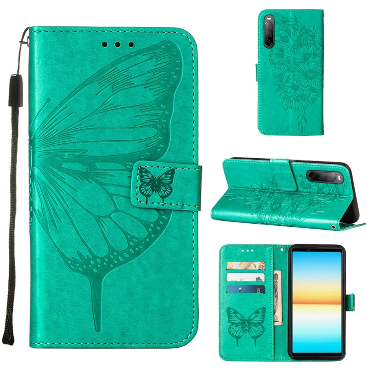 Embossed Butterfly Leather Phone Case, For OPPO Reno7 4G/F21 Pro, For Sony Xperia 1 IV, For Sony Xperia 10 IV, For Sony Xperia ACE III, For Xiaomi Redmi 10A, For Samsung Galaxy M33 5G