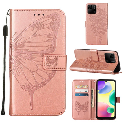 Embossed Butterfly Leather Phone Case, For OPPO Reno7 4G/F21 Pro, For Sony Xperia 1 IV, For Sony Xperia 10 IV, For Sony Xperia ACE III, For Xiaomi Redmi 10A, For Samsung Galaxy M33 5G
