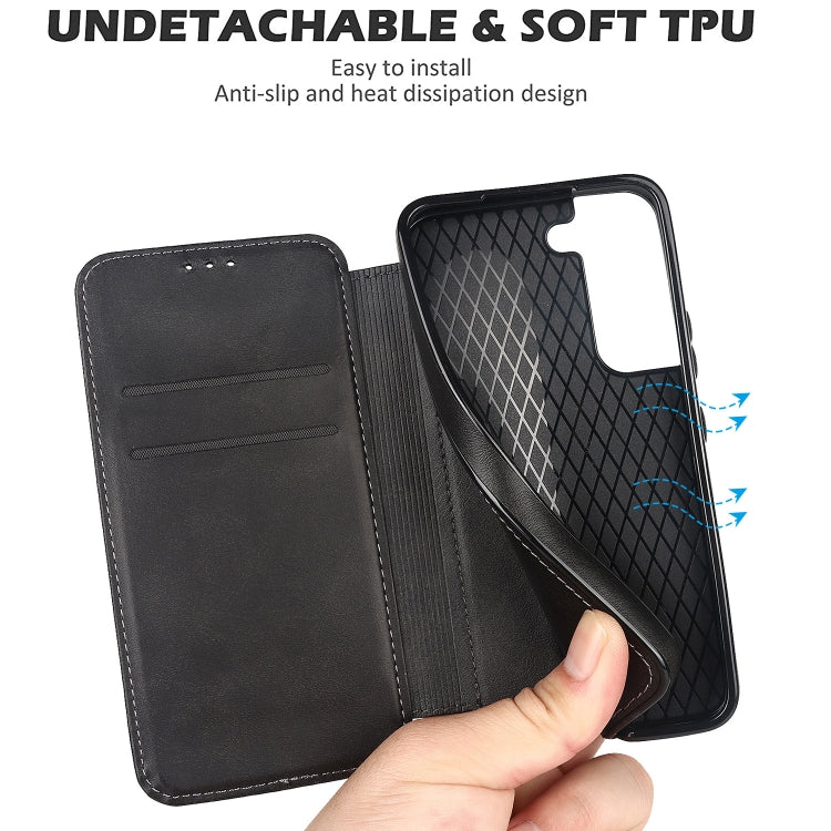 Knight Magnetic Suction Leather Phone Case, For Samsung Galaxy S22 5G, For Samsung Galaxy S22+ 5G, For Samsung Galaxy S22 Ultra 5G, For Samsung Galaxy S21 5G, For Samsung Galaxy S21+ 5G, For Samsung Galaxy S21 Ultra 5G, For Samsung Galaxy S20          ...