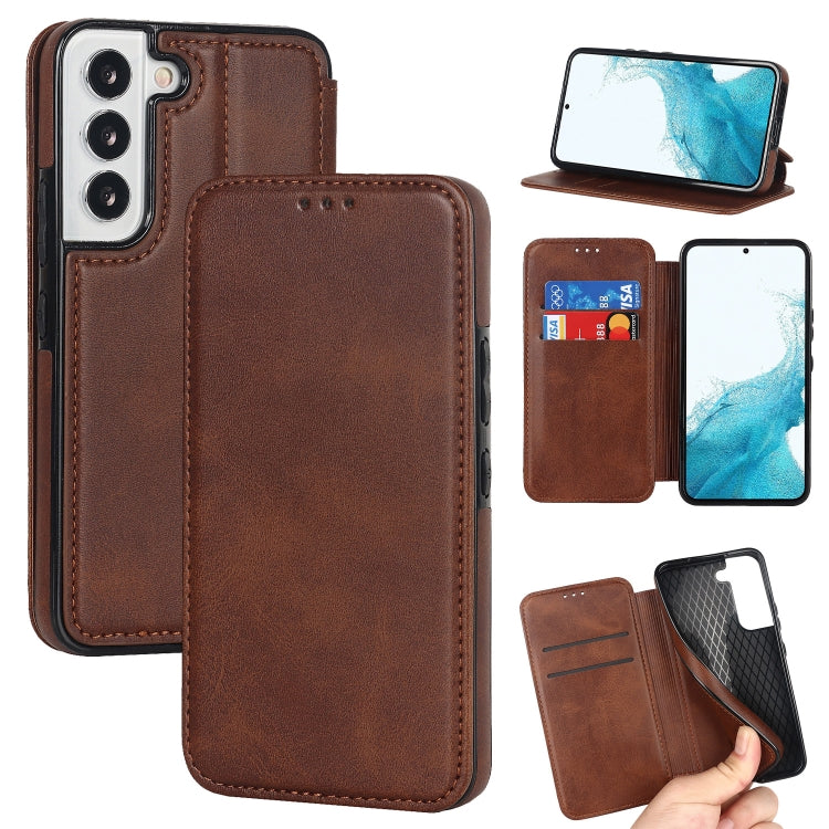 Knight Magnetic Suction Leather Phone Case, For Samsung Galaxy S22 5G, For Samsung Galaxy S22+ 5G, For Samsung Galaxy S22 Ultra 5G, For Samsung Galaxy S21 5G, For Samsung Galaxy S21+ 5G, For Samsung Galaxy S21 Ultra 5G, For Samsung Galaxy S20          ...