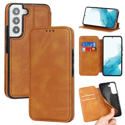Knight Magnetic Suction Leather Phone Case, For Samsung Galaxy S22 5G, For Samsung Galaxy S22+ 5G, For Samsung Galaxy S22 Ultra 5G, For Samsung Galaxy S21 5G, For Samsung Galaxy S21+ 5G, For Samsung Galaxy S21 Ultra 5G, For Samsung Galaxy S20          ...