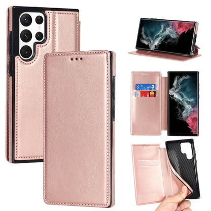 Knight Magnetic Suction Leather Phone Case, For Samsung Galaxy S22 5G, For Samsung Galaxy S22+ 5G, For Samsung Galaxy S22 Ultra 5G, For Samsung Galaxy S21 5G, For Samsung Galaxy S21+ 5G, For Samsung Galaxy S21 Ultra 5G, For Samsung Galaxy S20          ...