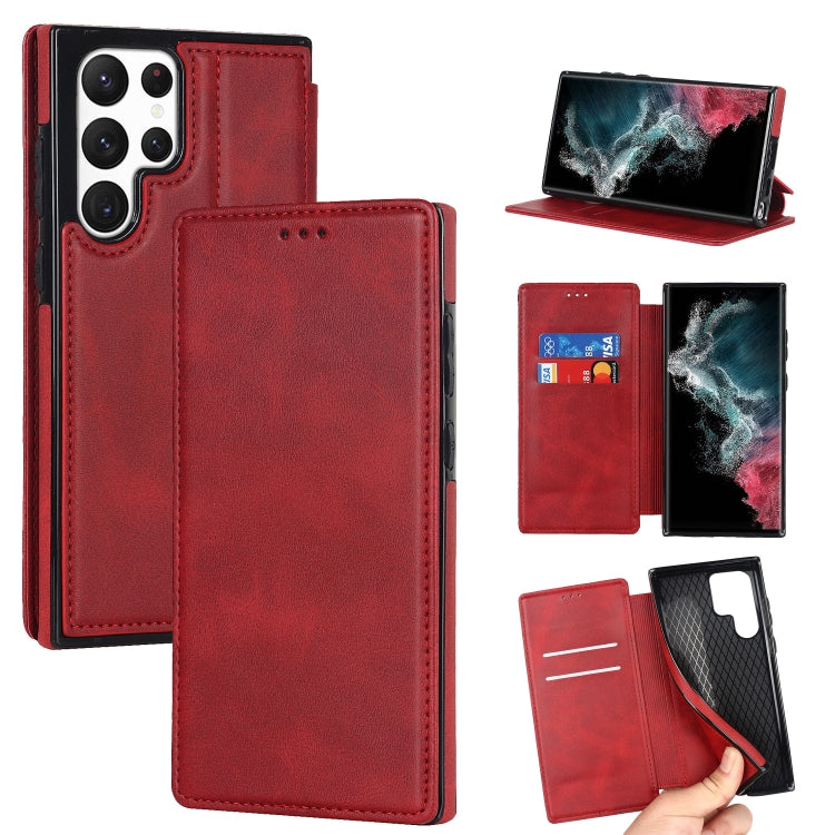 Knight Magnetic Suction Leather Phone Case, For Samsung Galaxy S22 5G, For Samsung Galaxy S22+ 5G, For Samsung Galaxy S22 Ultra 5G, For Samsung Galaxy S21 5G, For Samsung Galaxy S21+ 5G, For Samsung Galaxy S21 Ultra 5G, For Samsung Galaxy S20          ...