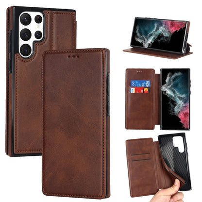 Knight Magnetic Suction Leather Phone Case, For Samsung Galaxy S22 5G, For Samsung Galaxy S22+ 5G, For Samsung Galaxy S22 Ultra 5G, For Samsung Galaxy S21 5G, For Samsung Galaxy S21+ 5G, For Samsung Galaxy S21 Ultra 5G, For Samsung Galaxy S20          ...