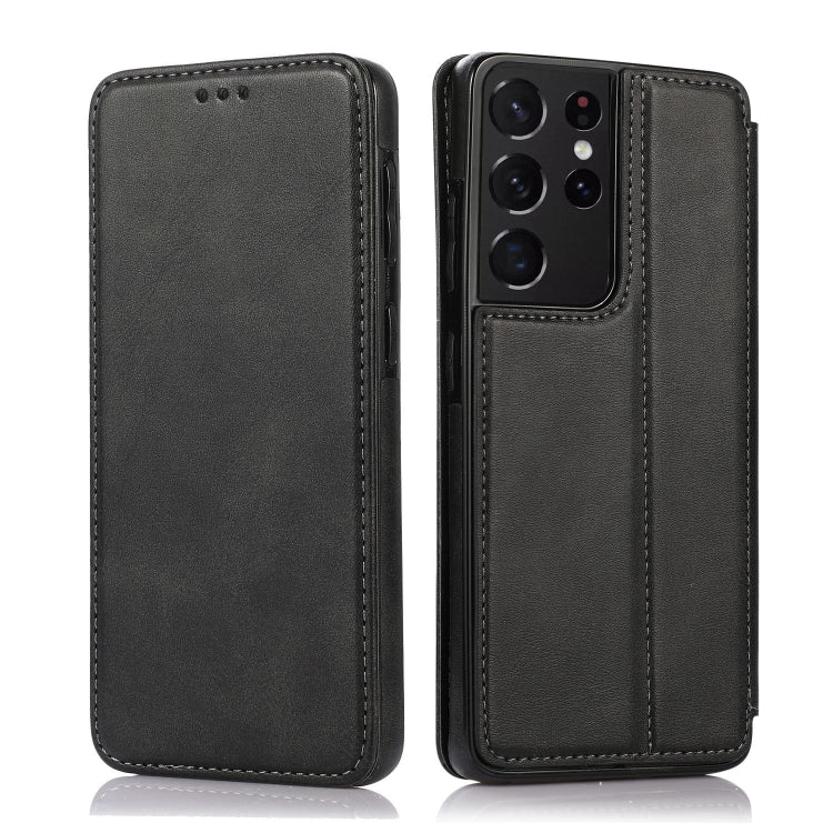 Knight Magnetic Suction Leather Phone Case, For Samsung Galaxy S22 5G, For Samsung Galaxy S22+ 5G, For Samsung Galaxy S22 Ultra 5G, For Samsung Galaxy S21 5G, For Samsung Galaxy S21+ 5G, For Samsung Galaxy S21 Ultra 5G, For Samsung Galaxy S20          ...