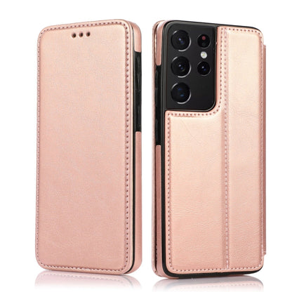 Knight Magnetic Suction Leather Phone Case, For Samsung Galaxy S22 5G, For Samsung Galaxy S22+ 5G, For Samsung Galaxy S22 Ultra 5G, For Samsung Galaxy S21 5G, For Samsung Galaxy S21+ 5G, For Samsung Galaxy S21 Ultra 5G, For Samsung Galaxy S20          ...