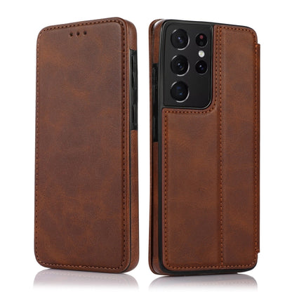 Knight Magnetic Suction Leather Phone Case, For Samsung Galaxy S22 5G, For Samsung Galaxy S22+ 5G, For Samsung Galaxy S22 Ultra 5G, For Samsung Galaxy S21 5G, For Samsung Galaxy S21+ 5G, For Samsung Galaxy S21 Ultra 5G, For Samsung Galaxy S20          ...