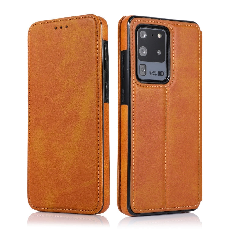 Knight Magnetic Suction Leather Phone Case, For Samsung Galaxy S20 Ultra, For Samsung Galaxy S10, For Samsung Galaxy S10+, For Samsung Galaxy S10e, For Samsung Galaxy Note10, For Samsung Galaxy Note10+