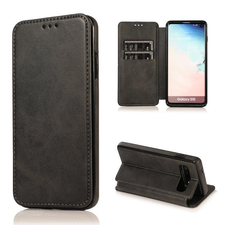 Knight Magnetic Suction Leather Phone Case, For Samsung Galaxy S20 Ultra, For Samsung Galaxy S10, For Samsung Galaxy S10+, For Samsung Galaxy S10e, For Samsung Galaxy Note10, For Samsung Galaxy Note10+