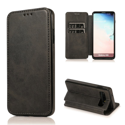 Knight Magnetic Suction Leather Phone Case, For Samsung Galaxy S20 Ultra, For Samsung Galaxy S10, For Samsung Galaxy S10+, For Samsung Galaxy S10e, For Samsung Galaxy Note10, For Samsung Galaxy Note10+