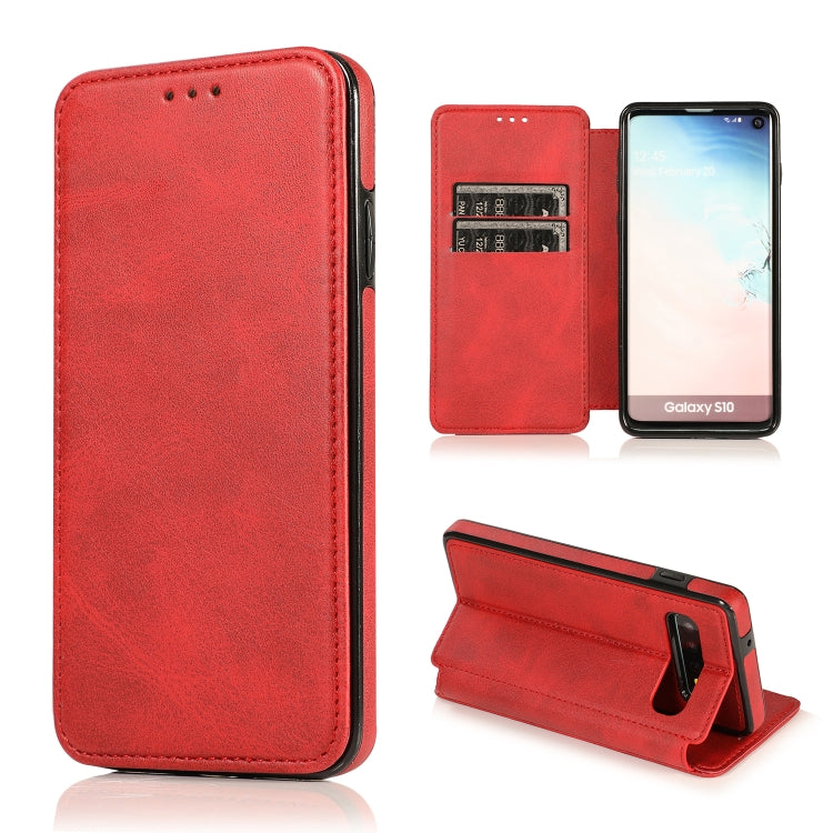 Knight Magnetic Suction Leather Phone Case, For Samsung Galaxy S20 Ultra, For Samsung Galaxy S10, For Samsung Galaxy S10+, For Samsung Galaxy S10e, For Samsung Galaxy Note10, For Samsung Galaxy Note10+