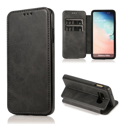 Knight Magnetic Suction Leather Phone Case, For Samsung Galaxy S20 Ultra, For Samsung Galaxy S10, For Samsung Galaxy S10+, For Samsung Galaxy S10e, For Samsung Galaxy Note10, For Samsung Galaxy Note10+