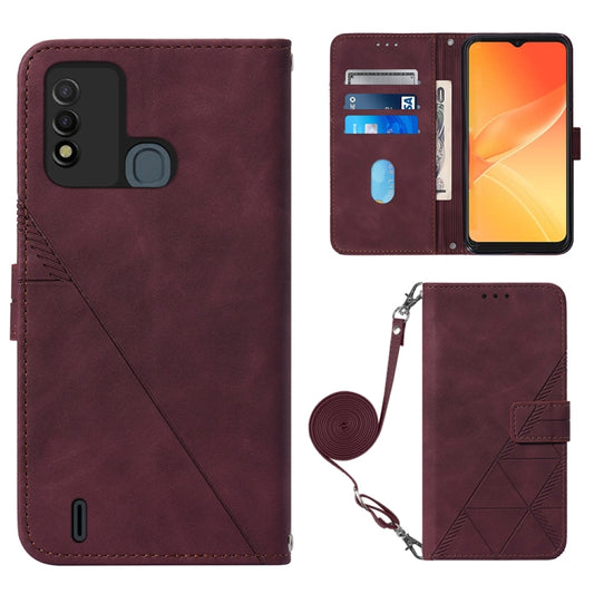 Crossbody 3D Embossed Flip Leather Phone Case, For Itel P37/Vision 2S/P651L, For Nokia G21/G11, For Motorola Moto G 5G 2022, For OnePlus Nord CE 2 5G, For Motorola Moto G Stylus 4G 2022, For OPPO A57 5G 2022, For Motorola Moto G52, For OPPO Realme C31 4G