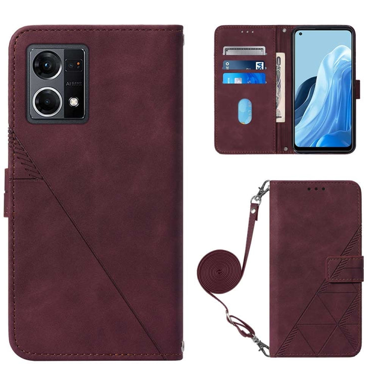 Crossbody 3D Embossed Flip Leather Phone Case, For OPPO Reno7 4G/F21 Pro, For Xiaomi Poco M4 Pro 4G, For Xiaomi Poco X4 Pro 5G, For Sony Xperia 1 IV, For Sony Xperia 10 IV, For Sony Xperia ACE III, For Xiaomi Redmi 10A, For Samsung Galaxy M33 5G Global