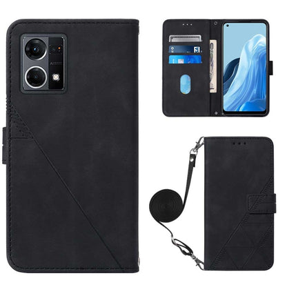 Crossbody 3D Embossed Flip Leather Phone Case, For OPPO Reno7 4G/F21 Pro, For Xiaomi Poco M4 Pro 4G, For Xiaomi Poco X4 Pro 5G, For Sony Xperia 1 IV, For Sony Xperia 10 IV, For Sony Xperia ACE III, For Xiaomi Redmi 10A, For Samsung Galaxy M33 5G Global