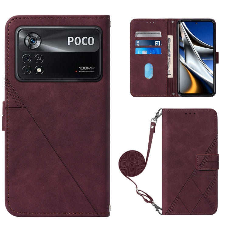 Crossbody 3D Embossed Flip Leather Phone Case, For OPPO Reno7 4G/F21 Pro, For Xiaomi Poco M4 Pro 4G, For Xiaomi Poco X4 Pro 5G, For Sony Xperia 1 IV, For Sony Xperia 10 IV, For Sony Xperia ACE III, For Xiaomi Redmi 10A, For Samsung Galaxy M33 5G Global