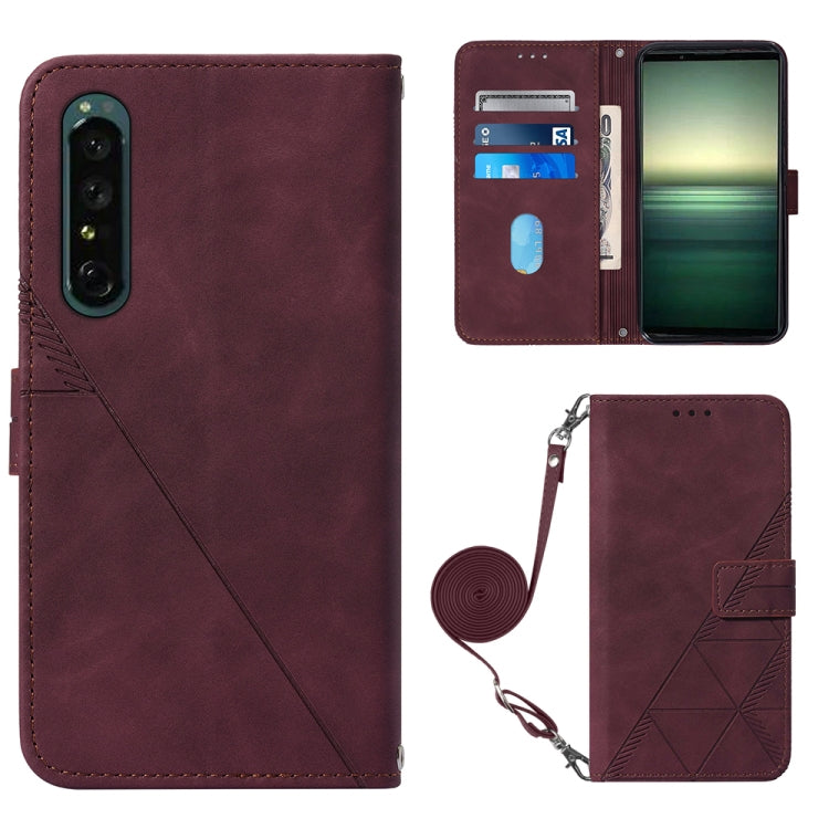 Crossbody 3D Embossed Flip Leather Phone Case, For OPPO Reno7 4G/F21 Pro, For Xiaomi Poco M4 Pro 4G, For Xiaomi Poco X4 Pro 5G, For Sony Xperia 1 IV, For Sony Xperia 10 IV, For Sony Xperia ACE III, For Xiaomi Redmi 10A, For Samsung Galaxy M33 5G Global