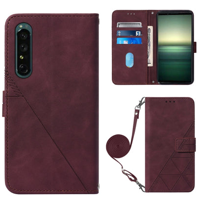 Crossbody 3D Embossed Flip Leather Phone Case, For OPPO Reno7 4G/F21 Pro, For Xiaomi Poco M4 Pro 4G, For Xiaomi Poco X4 Pro 5G, For Sony Xperia 1 IV, For Sony Xperia 10 IV, For Sony Xperia ACE III, For Xiaomi Redmi 10A, For Samsung Galaxy M33 5G Global