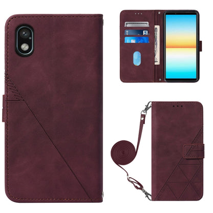 Crossbody 3D Embossed Flip Leather Phone Case, For OPPO Reno7 4G/F21 Pro, For Xiaomi Poco M4 Pro 4G, For Xiaomi Poco X4 Pro 5G, For Sony Xperia 1 IV, For Sony Xperia 10 IV, For Sony Xperia ACE III, For Xiaomi Redmi 10A, For Samsung Galaxy M33 5G Global