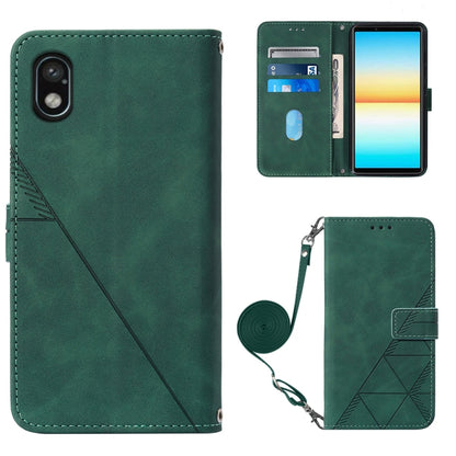 Crossbody 3D Embossed Flip Leather Phone Case, For OPPO Reno7 4G/F21 Pro, For Xiaomi Poco M4 Pro 4G, For Xiaomi Poco X4 Pro 5G, For Sony Xperia 1 IV, For Sony Xperia 10 IV, For Sony Xperia ACE III, For Xiaomi Redmi 10A, For Samsung Galaxy M33 5G Global