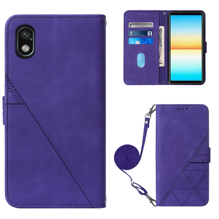 Crossbody 3D Embossed Flip Leather Phone Case, For OPPO Reno7 4G/F21 Pro, For Xiaomi Poco M4 Pro 4G, For Xiaomi Poco X4 Pro 5G, For Sony Xperia 1 IV, For Sony Xperia 10 IV, For Sony Xperia ACE III, For Xiaomi Redmi 10A, For Samsung Galaxy M33 5G Global