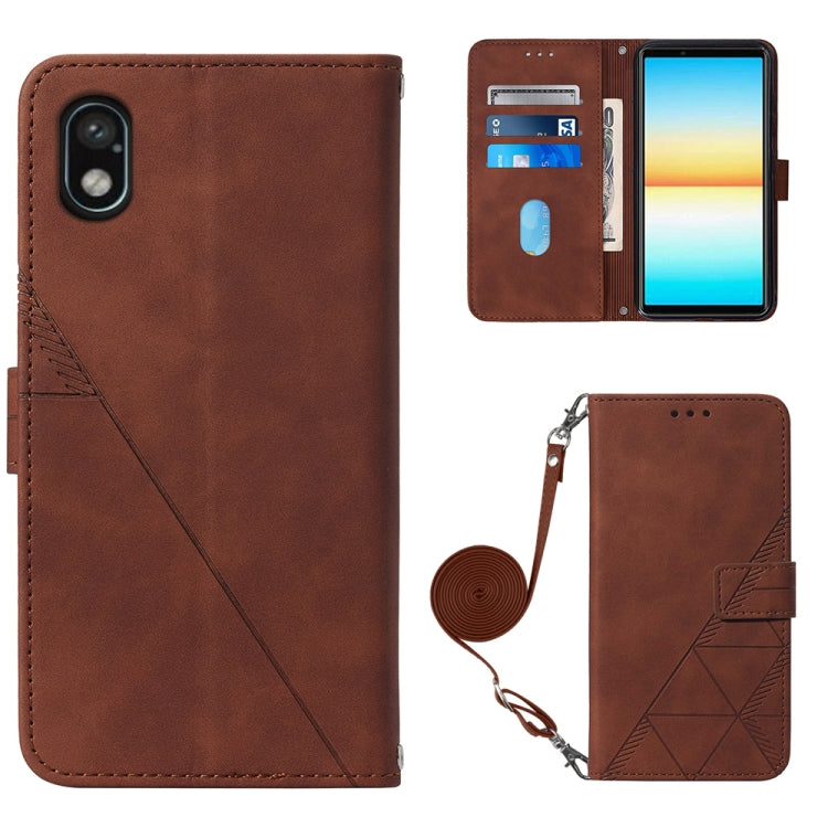 Crossbody 3D Embossed Flip Leather Phone Case, For OPPO Reno7 4G/F21 Pro, For Xiaomi Poco M4 Pro 4G, For Xiaomi Poco X4 Pro 5G, For Sony Xperia 1 IV, For Sony Xperia 10 IV, For Sony Xperia ACE III, For Xiaomi Redmi 10A, For Samsung Galaxy M33 5G Global