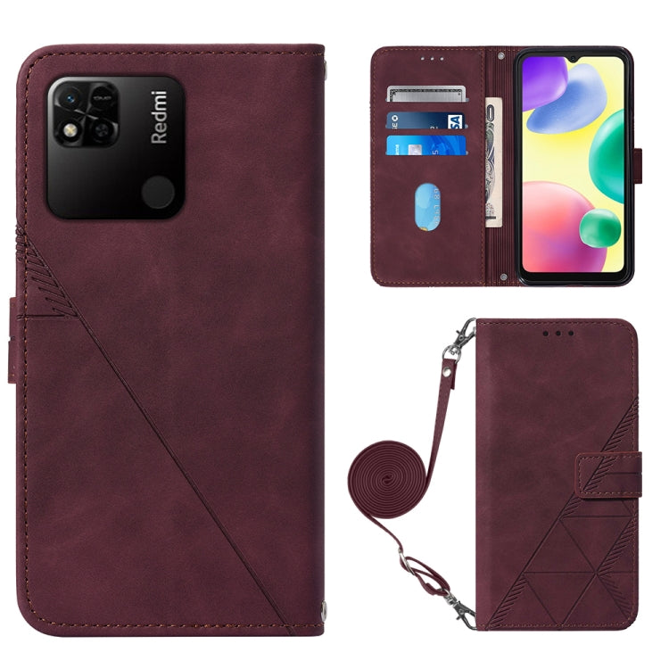 Crossbody 3D Embossed Flip Leather Phone Case, For OPPO Reno7 4G/F21 Pro, For Xiaomi Poco M4 Pro 4G, For Xiaomi Poco X4 Pro 5G, For Sony Xperia 1 IV, For Sony Xperia 10 IV, For Sony Xperia ACE III, For Xiaomi Redmi 10A, For Samsung Galaxy M33 5G Global