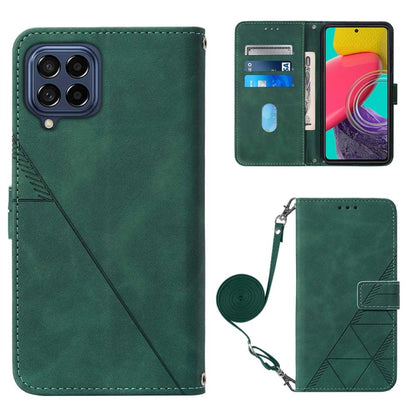 Crossbody 3D Embossed Flip Leather Phone Case, For OPPO Reno7 4G/F21 Pro, For Xiaomi Poco M4 Pro 4G, For Xiaomi Poco X4 Pro 5G, For Sony Xperia 1 IV, For Sony Xperia 10 IV, For Sony Xperia ACE III, For Xiaomi Redmi 10A, For Samsung Galaxy M33 5G Global