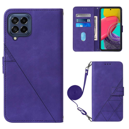 Crossbody 3D Embossed Flip Leather Phone Case, For OPPO Reno7 4G/F21 Pro, For Xiaomi Poco M4 Pro 4G, For Xiaomi Poco X4 Pro 5G, For Sony Xperia 1 IV, For Sony Xperia 10 IV, For Sony Xperia ACE III, For Xiaomi Redmi 10A, For Samsung Galaxy M33 5G Global