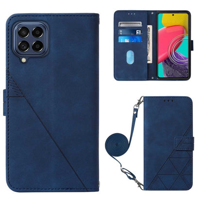 Crossbody 3D Embossed Flip Leather Phone Case, For OPPO Reno7 4G/F21 Pro, For Xiaomi Poco M4 Pro 4G, For Xiaomi Poco X4 Pro 5G, For Sony Xperia 1 IV, For Sony Xperia 10 IV, For Sony Xperia ACE III, For Xiaomi Redmi 10A, For Samsung Galaxy M33 5G Global