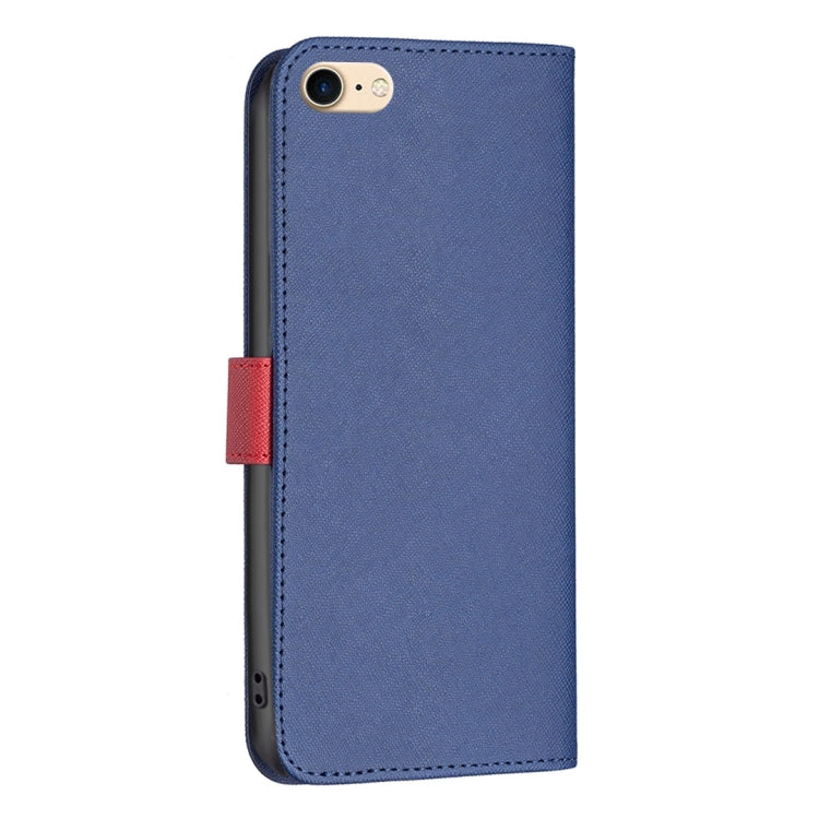 BF13 Color Matching Cross Texture Leather Phone Case, For iPhone SE 2022 / 2020 / 8 / 7, For iPhone 8 Plus / 7 Plus