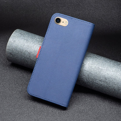 BF13 Color Matching Cross Texture Leather Phone Case, For iPhone SE 2022 / 2020 / 8 / 7, For iPhone 8 Plus / 7 Plus