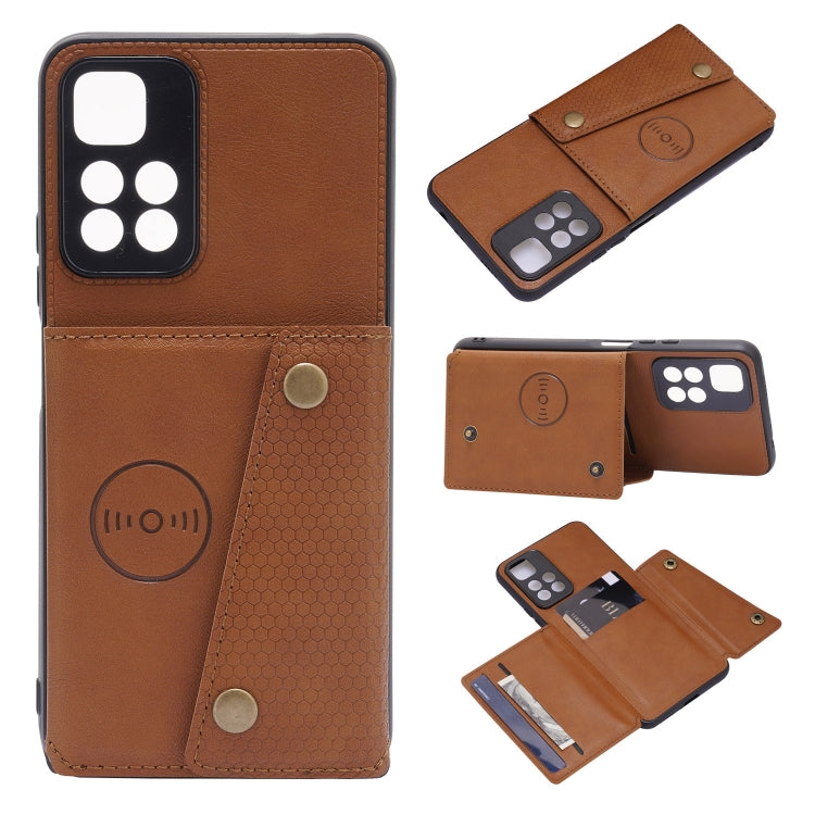 Double Buckle PU + TPU Shockproof Magnetic Phone Case, For Xiaomi Redmi 10C, For Xiaomi Redmi Note 11 5G Chinese, For Xiaomi Redmi Note 11E, For Xiaomi Redmi 10, For Xiaomi Poco M4 Pro 4G, For Xiaomi Poco X4 Pro, For Xiaomi 12, For Xiaomi 12 Pro       ...