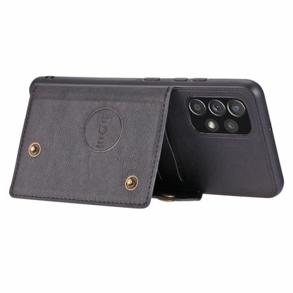 Double Buckle PU + TPU Shockproof Magnetic Phone Case, For Samsung Galaxy A73 5G