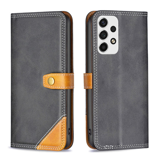 Color Matching Double Sewing Thread Leather Phone Case, For Samsung Galaxy A53, For Samsung Galaxy A71 4G, For Samsung Galaxy A72 5G / 4G, For Samsung Galaxy A73, For Samsung Galaxy M23 5G, For Samsung Galaxy M33 5G, For Samsung Galaxy M53 5G