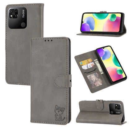 Embossed Happy Cat Pattern Leather Phone Case, For Google Pixel 6a, For Google Pixel 7 5G, For Google Pixel 7 Pro 5G, For Xiaomi Redmi 10A, For Xiaomi Redmi Note 11 4G Global/11S, For Xiaomi Redmi Note 11 Pro Global, For Samsung Galaxy A23 4G          ...