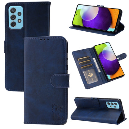 Embossed Happy Cat Pattern Leather Phone Case, For Google Pixel 6a, For Google Pixel 7 5G, For Google Pixel 7 Pro 5G, For Xiaomi Redmi 10A, For Xiaomi Redmi Note 11 4G Global/11S, For Xiaomi Redmi Note 11 Pro Global, For Samsung Galaxy A23 4G          ...