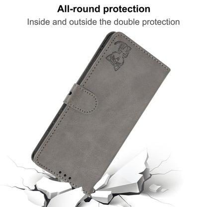 Embossed Happy Cat Pattern Leather Phone Case, For Sony Xperia 1 IV, For Sony Xperia 10 IV, For Xiaomi Redmi Note 11E