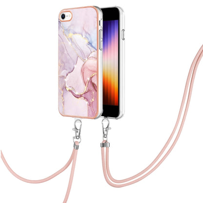 Electroplating Marble Pattern TPU Phone Case with Lanyard, For iPhone SE 2022 / SE 2020 / 8 / 7, For Motorola Moto G Stylus 2022, For Nokia G20 / G10, For Nokia G21 / G11, For Samsung Galaxy A23 5G / 4G, For Samsung Galaxy A13 4G                       ...