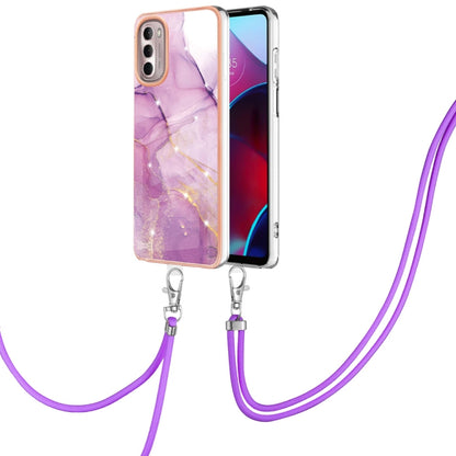 Electroplating Marble Pattern TPU Phone Case with Lanyard, For iPhone SE 2022 / SE 2020 / 8 / 7, For Motorola Moto G Stylus 2022, For Nokia G20 / G10, For Nokia G21 / G11, For Samsung Galaxy A23 5G / 4G, For Samsung Galaxy A13 4G                       ...
