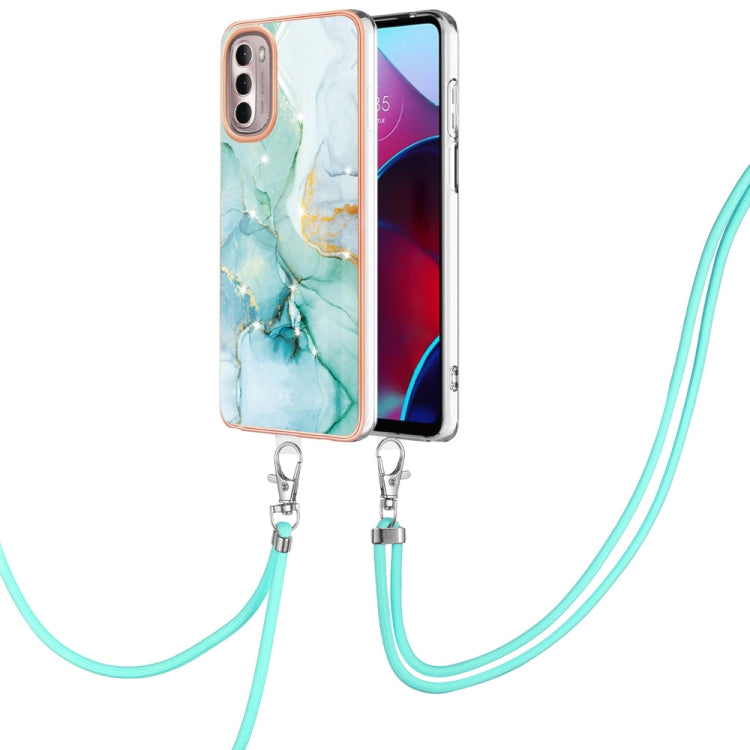 Electroplating Marble Pattern TPU Phone Case with Lanyard, For iPhone SE 2022 / SE 2020 / 8 / 7, For Motorola Moto G Stylus 2022, For Nokia G20 / G10, For Nokia G21 / G11, For Samsung Galaxy A23 5G / 4G, For Samsung Galaxy A13 4G                       ...